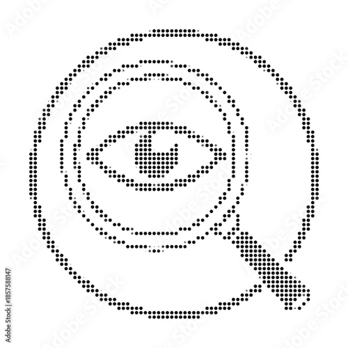 Investigation Concept With Magnifying Glass And Eye Symbol