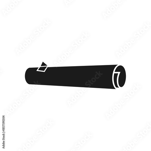 Black Film Canister with Open Lid.