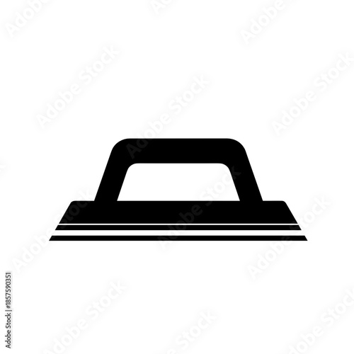 Black Iron Metal Smoothing Tool.