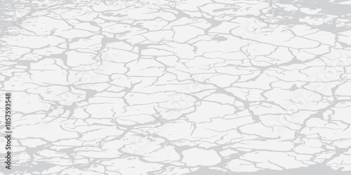 Abstract White Cracked Surface Texture Background.