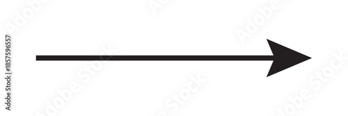 Thin black directional pointer sign indicating left or previous on white background.