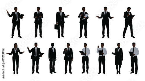 Business people silhouettes