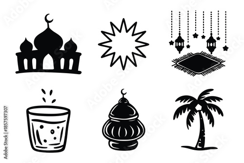 Illustrations of cultural and religious symbols