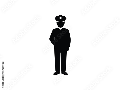 Police Officer Silhouette Icon