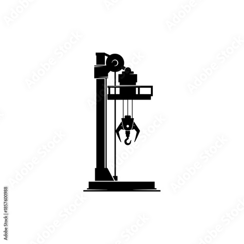 Industrial Crane Hoist Lifting Equipment Machinery.