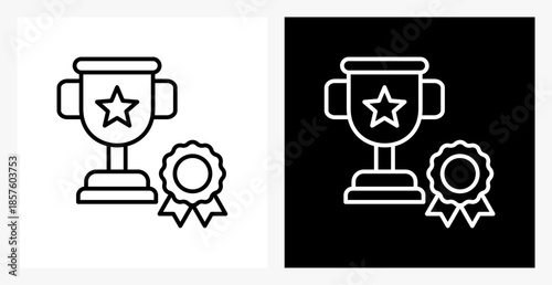 Mastery BPM icon sheet in black and white, line style.