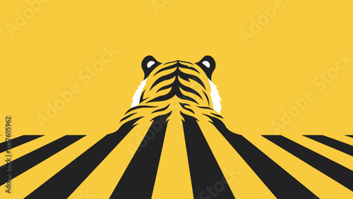 Majestic Tigers Back and Stripes.