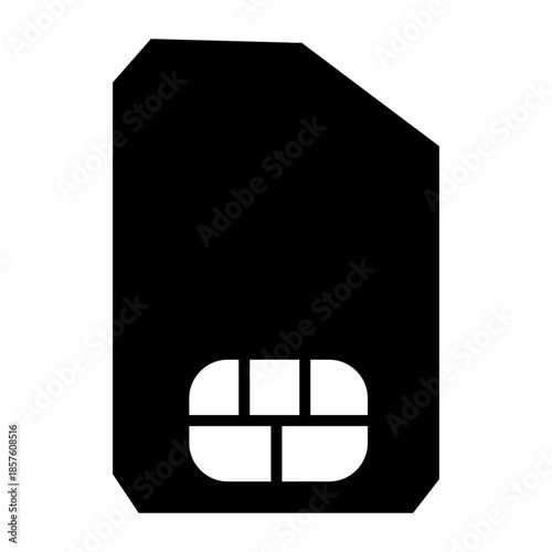 sim card on white background