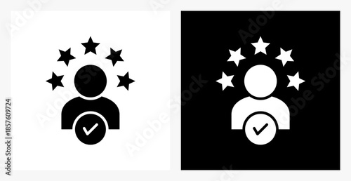 User Experience BPM icon sheet in black and white, filled style.