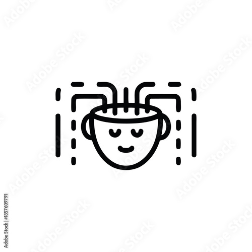 Brain Connections: An illustration featuring a human head with emanating lines, symbolizing the intricate connections of thoughts and ideas.