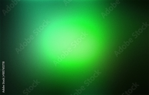 glowing gradient green light black grainy abstract blurred background