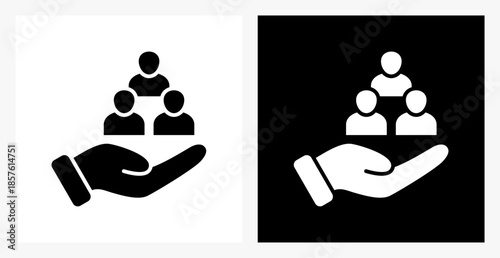 Wallpaper Mural Community BPM icon sheet in black and white, filled style. Torontodigital.ca