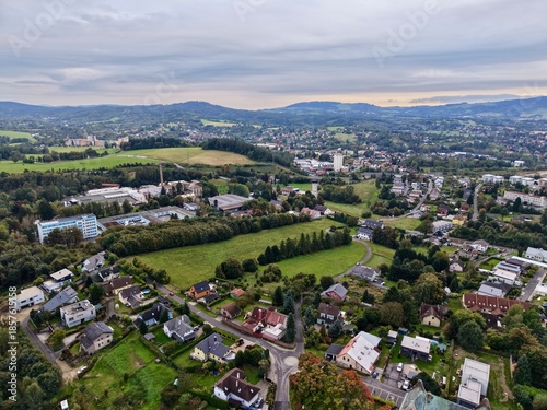 Beautiful Countryside With Winding Roads, Idyllic Pastoral Scene With Winding Paths And Vibrant Patches