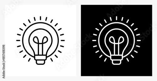 Exposure BPM icon sheet in black and white, line style.