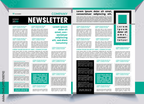 newsletter design sample concept