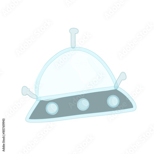 vector illustration of a ufo
