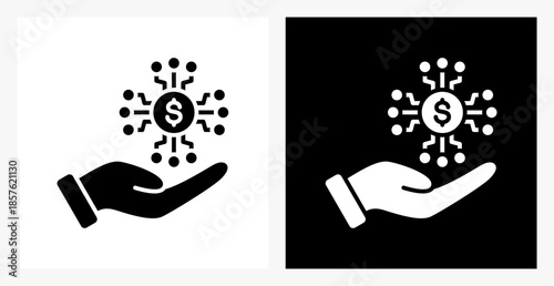 Value BPM icon sheet in black and white, filled style.