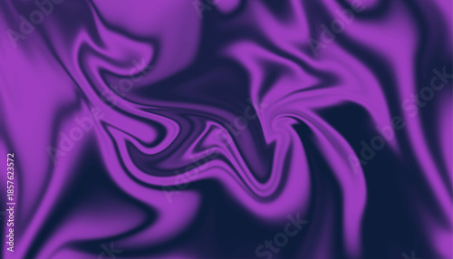 Moody Abstract Violet Swirl Pattern, Vibrant Purple on Dark Indigo Surface,