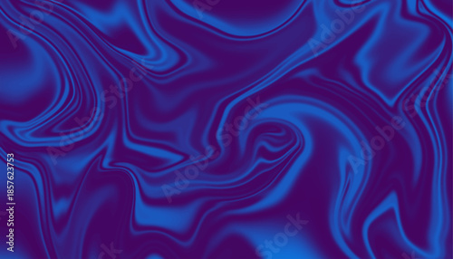 Sapphire and Dark Grape Liquid Flow, Contemporary Blue Wave Graphic,