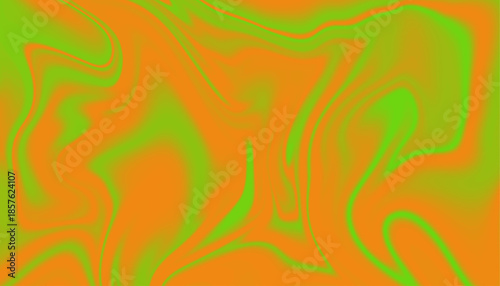 Orange and Lime Green Liquid Marble Background, Dynamic Flowing Marble Texture for Web Design,