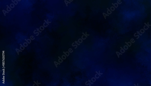Dark Blue Abstract Smoke Background. Midnight Blue Texture Backdrop 