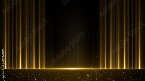 Wallpaper Mural Elegant Vertical Stage Lights Particles Gold Awards Trailer Titles Cinematic Openers Luxury Intro Background Loop Torontodigital.ca