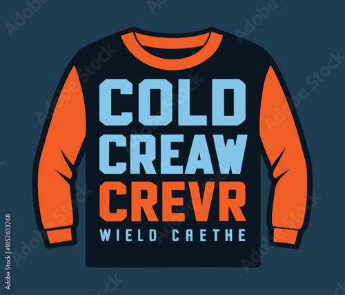 T Shirt Design on Black Background.