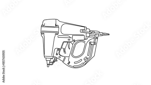 Nail Gun Tool Equipment.