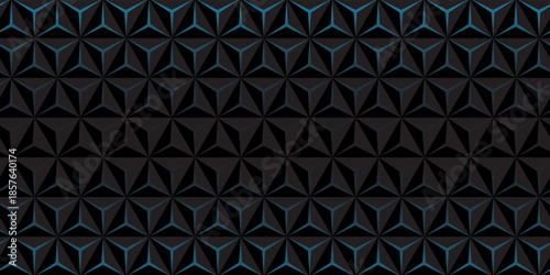 Dark hexagon abstract technology background with bright flashes under the hexagon. Hexagon game vector abstract technology background.