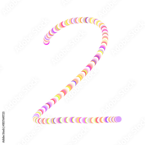 Number one to zero written 
