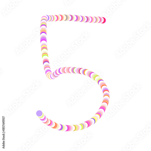 Number one to zero written 