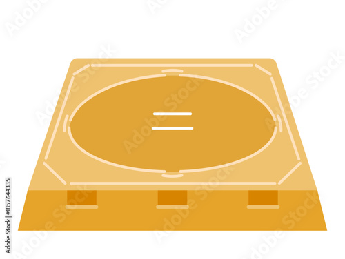 土俵のイラスト / Illustration of a Sumo Ring (Dohyo)