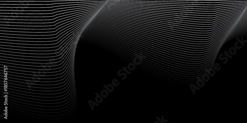Black oblique straight line background. Dynamic dark linear abstract wallpaper. Luxury stripe gradient texture.