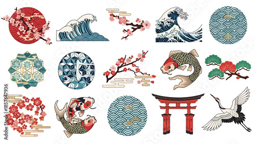 Japanese Culture Icons Traditional Motifs and Symbols