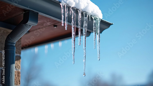 Icicles Forming on Gutter: Energy-Efficient Anti-Icing Solutions for Roofs