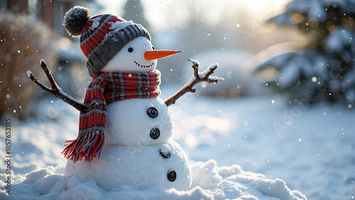 Charming Snowman: Eco-Friendly Winter Decor for Sustainable Holidays