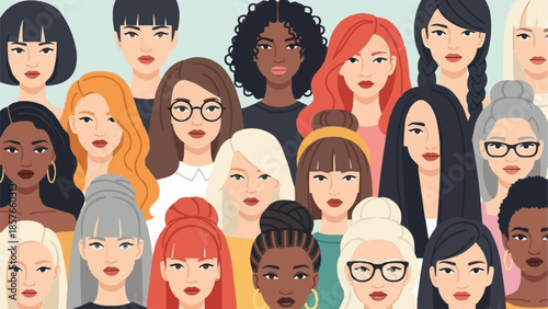 Diverse Group of Women - A Celebration of Femininity and Empowerment.