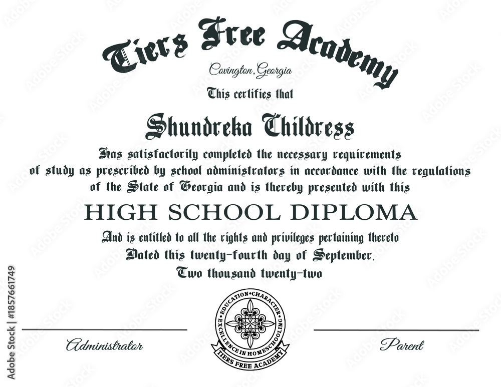 Fototapeta premium Certificate Design Template