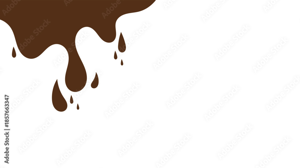 Fototapeta premium chocolate wave Background with copy space. chocolate fluid background. chocolate liquid background. abstract chocolate background.