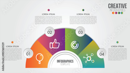Marketing mix infographic template