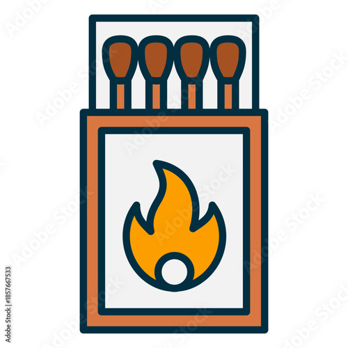 Match icon for starting a fire