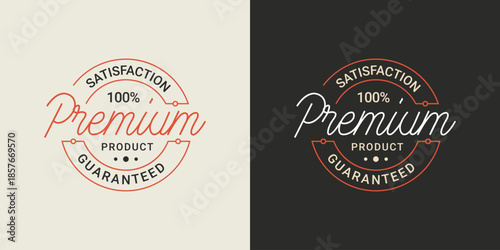 Premium product guaranteed badge