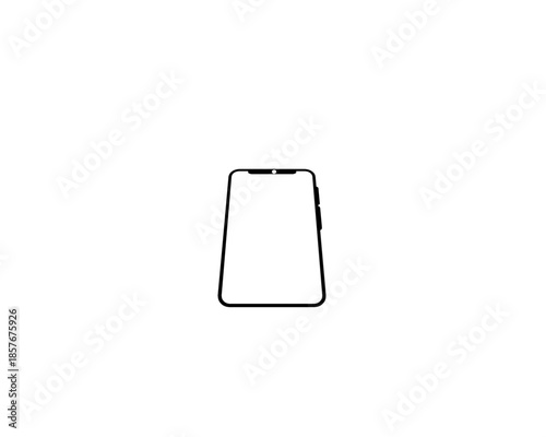 Smartphone icon isolated on transparent background