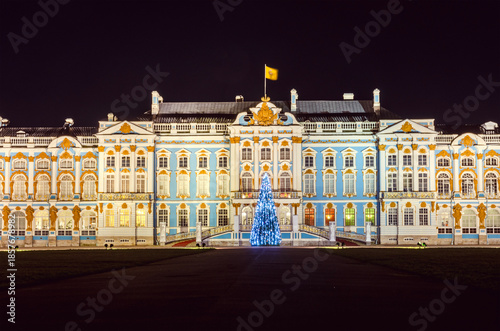 Catherine Palace at night