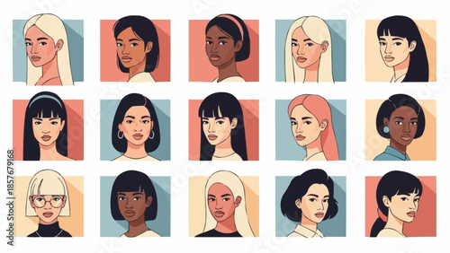 Diverse Women Portraits - A Celebration of Beauty and Individuality.