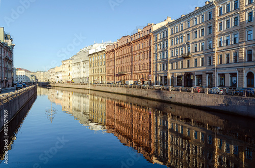 Panoramic view of the Moika River