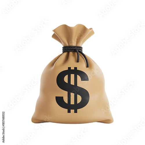 Money bag icon isolated on transparent background isolated on transparent background