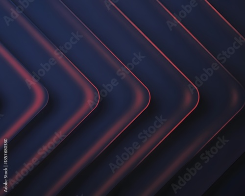 dark abstract background with red glowing lines and directional arrows shape