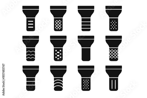 Block tile patch vector ridge groove flashlight icon texture icons plate grip