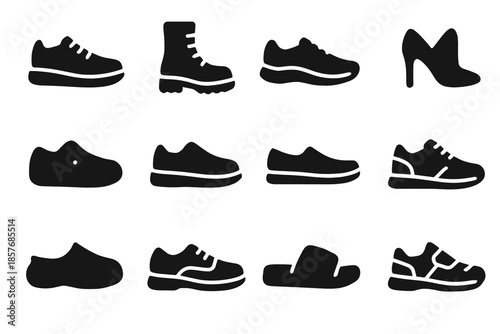 Bar strip icon silhouette icons shape arc vector micro shoe tile slab